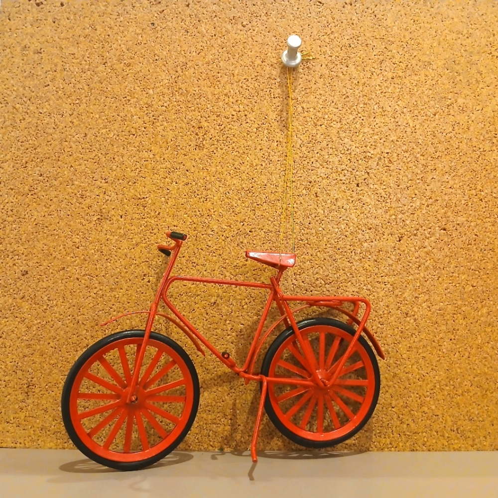 HOST PICK!! Vintage Red Bicycle Ornament